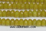 CCN4139 15.5 inches 4*6mm faceted rondelle candy jade beads