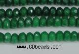 CCN4141 15.5 inches 4*6mm faceted rondelle candy jade beads