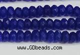 CCN4142 15.5 inches 4*6mm faceted rondelle candy jade beads