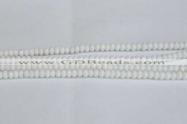 CCN4150 15.5 inches 5*8mm faceted rondelle candy jade beads