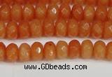 CCN4152 15.5 inches 5*8mm faceted rondelle candy jade beads