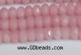 CCN4154 15.5 inches 5*8mm faceted rondelle candy jade beads