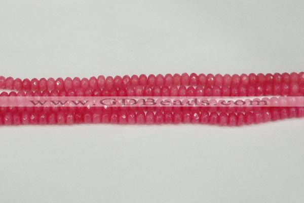 CCN4156 15.5 inches 5*8mm faceted rondelle candy jade beads