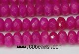 CCN4161 15.5 inches 5*8mm faceted rondelle candy jade beads