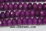 CCN4162 15.5 inches 5*8mm faceted rondelle candy jade beads