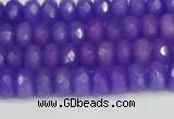 CCN4163 15.5 inches 5*8mm faceted rondelle candy jade beads