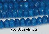 CCN4165 15.5 inches 5*8mm faceted rondelle candy jade beads