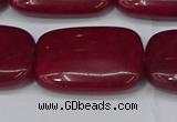 CCN4198 15.5 inches 18*25mm rectangle candy jade beads wholesale