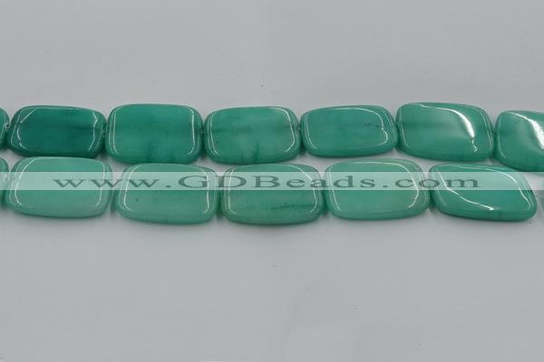 CCN4207 15.5 inches 30*40mm rectangle candy jade beads wholesale