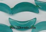 CCN421 15.5 inches 8*30mm curved moon candy jade beads wholesale