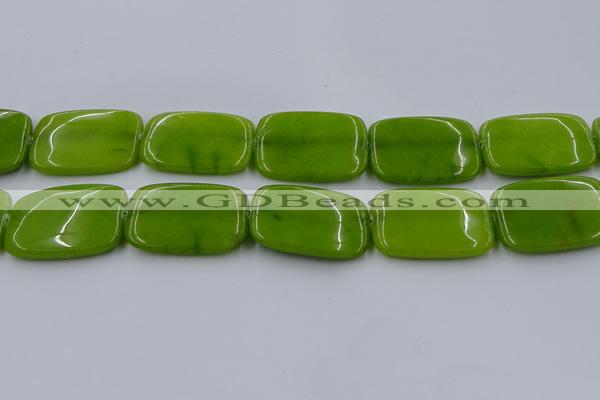 CCN4211 15.5 inches 30*40mm rectangle candy jade beads wholesale