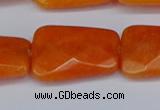 CCN4251 15.5 inches 18*25mm faceted trapezoid candy jade beads