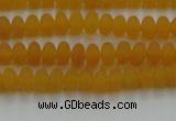 CCN4500 15.5 inches 3*5mm rondelle matte candy jade beads