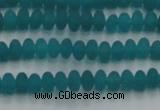 CCN4505 15.5 inches 3*5mm rondelle matte candy jade beads