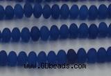 CCN4507 15.5 inches 3*5mm rondelle matte candy jade beads