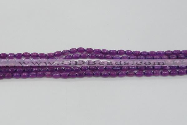 CCN4519 15.5 inches 4*6mm rice candy jade beads wholesale