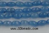 CCN4521 15.5 inches 4*6mm rice candy jade beads wholesale