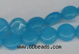 CCN480 15.5 inches 12mm flat round candy jade beads wholesale