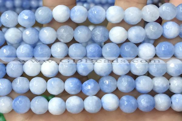 CCN5051 15.5 inches 8mm & 10mm faceted round candy jade beads