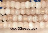 CCN5103 15 inches 3*4mm faceted rondelle candy jade beads