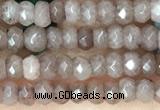 CCN5107 15 inches 3*4mm faceted rondelle candy jade beads