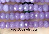 CCN5109 15 inches 3*4mm faceted rondelle candy jade beads