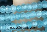 CCN5112 15 inches 3*4mm faceted rondelle candy jade beads