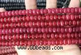 CCN5143 15 inches 5*8mm faceted rondelle candy jade beads