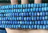 CCN5153 15 inches 5*8mm faceted rondelle candy jade beads