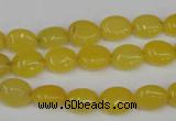 CCN516 15.5 inches 8*10mm oval candy jade beads wholesale