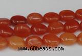 CCN517 15.5 inches 8*10mm oval candy jade beads wholesale