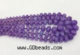 CCN5171 5*8mm - 14*20mm faceted rondelle candy jade graduated beads