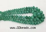 CCN5174 5*8mm - 14*20mm faceted rondelle candy jade graduated beads