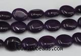 CCN519 15.5 inches 8*10mm oval candy jade beads wholesale