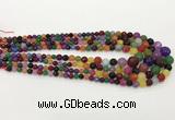 CCN5217 6mm - 14mm faceted round candy jade graduated beads