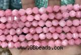 CCN5238 15 inches 8mm faceted nuggets candy jade beads