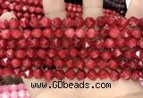 CCN5241 15 inches 8mm faceted nuggets candy jade beads