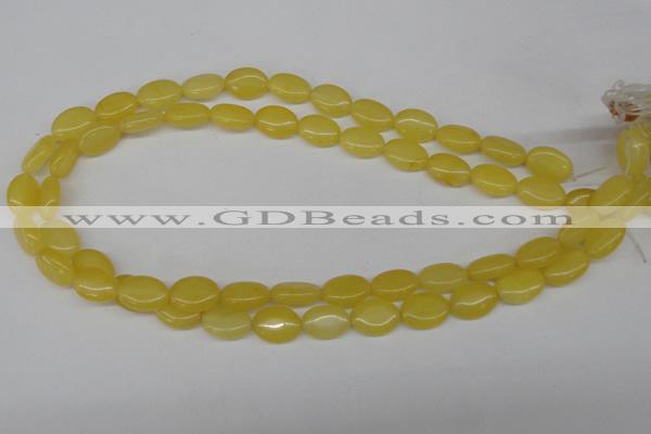 CCN525 15.5 inches 10*14mm oval candy jade beads wholesale