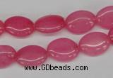 CCN526 15.5 inches 10*14mm oval candy jade beads wholesale