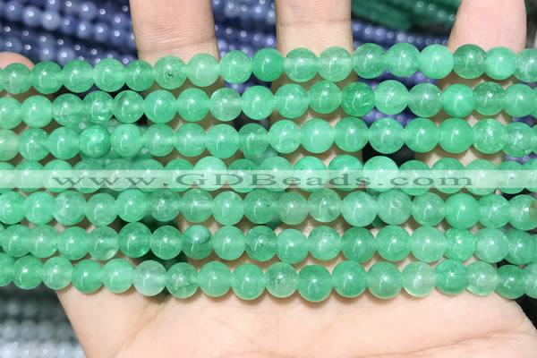 CCN5292 15 inches 6mm round candy jade beads Wholesale