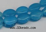 CCN531 15.5 inches 10*14mm oval candy jade beads wholesale