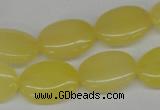 CCN535 15.5 inches 15*20mm oval candy jade beads wholesale