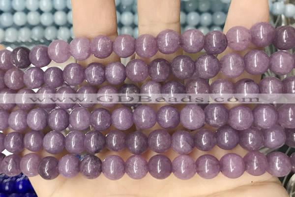 CCN5445 15 inches 8mm round candy jade beads Wholesale