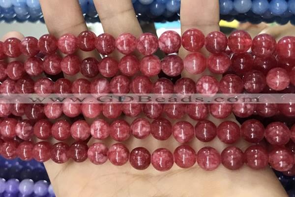 CCN5485 15 inches 8mm round candy jade beads Wholesale