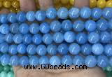 CCN5522 15 inches 8mm round candy jade beads Wholesale