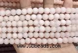 CCN5581 15 inches 8mm round matte candy jade beads Wholesale