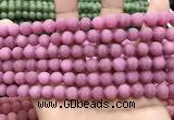 CCN5593 15 inches 8mm round matte candy jade beads Wholesale