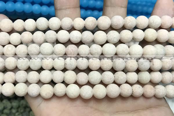 CCN5600 15 inches 8mm round matte candy jade beads Wholesale