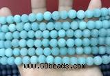 CCN5607 15 inches 8mm round matte candy jade beads Wholesale