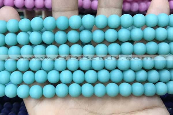 CCN5608 15 inches 8mm round matte candy jade beads Wholesale